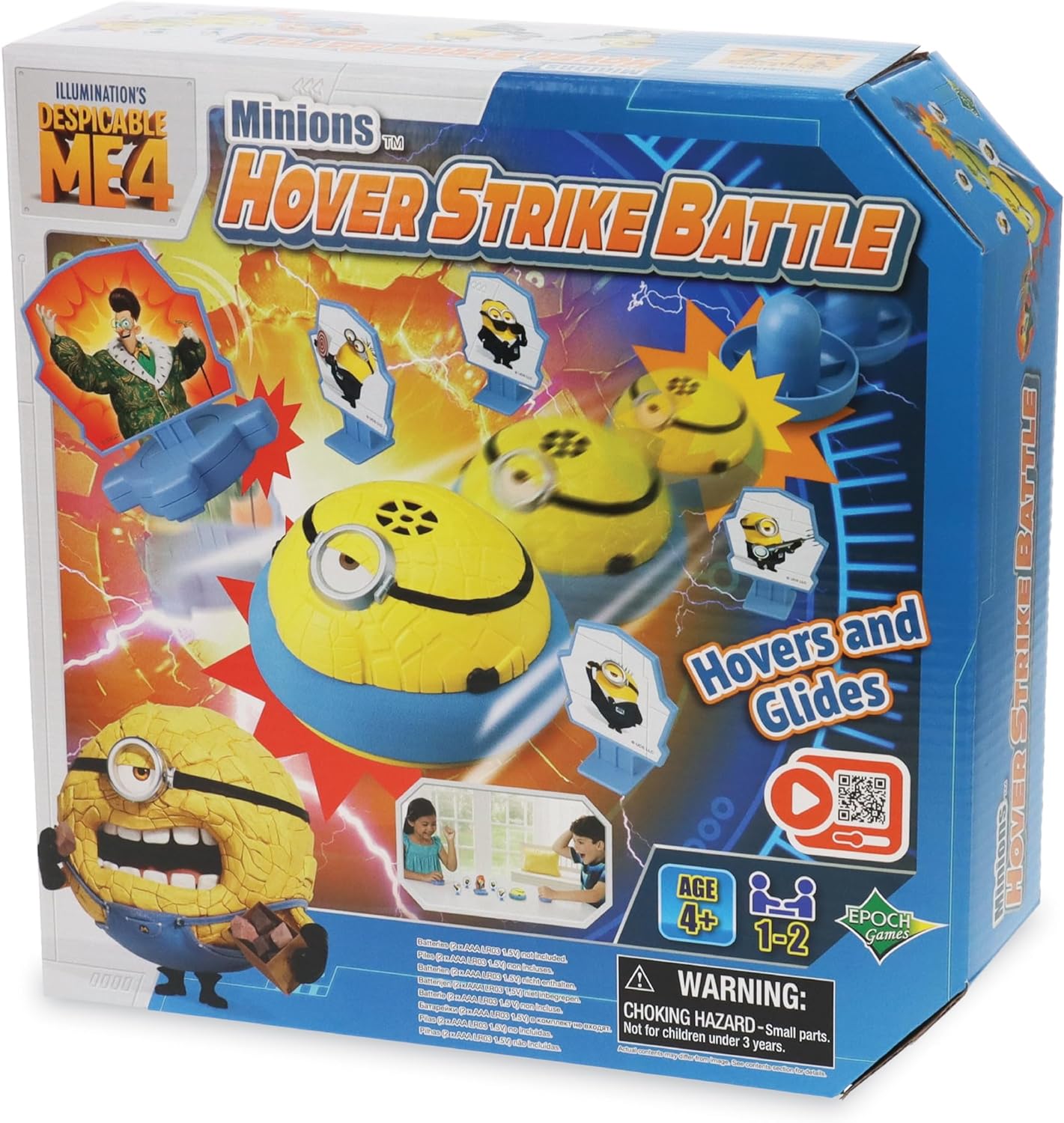 EPOCH Games 7519 Minions Hover Strike Battle - Gioco Da Tavolo Air Hockey Con Jerry Il Mega Minion - 2